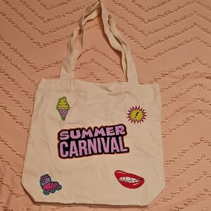 Summer Carnival Cream Tote Bag